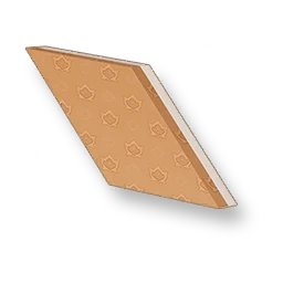 Pale Grain - Warm Brown Sloped Wall - Right