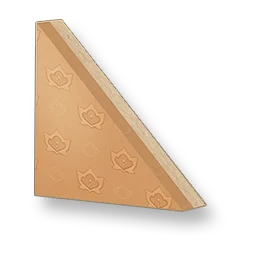 Pale Grain - Warm Brown Sloped Wall - Right