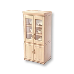 Wooden Dish Cabinet - Spruce