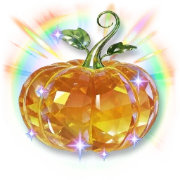 Huge Colorful Shining Crystalline Pumpkin