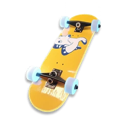 Golden Skateboard