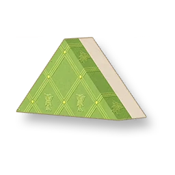 Flower Pattern - Lime Green Triangular Wall - Small