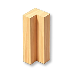 Hardwood Corner Pillar - Maple - Small