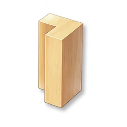 Hardwood Corner Pillar - Maple - Large