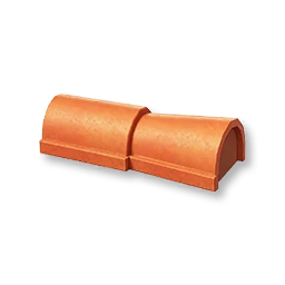 Rounded Tile Roof Ridge