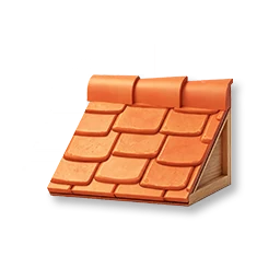 Rounded Tiled Sloped Roof - Center