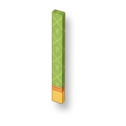 Flower Pattern - Lime Green Narrow Wall