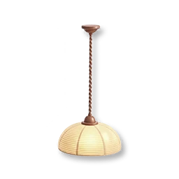 Wood-Grain Pendant Light